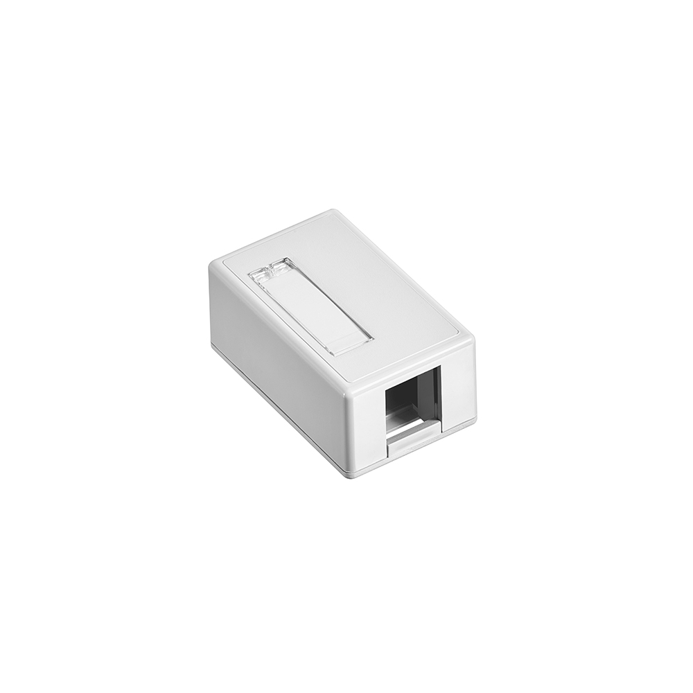 LEV 41089-1WP 1PORT SFCMNT BOX WHT | Loeb Electric